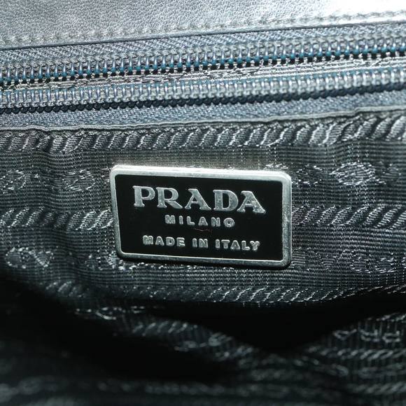 PRADA Hand Bag Leather Black Auth yb005 - Picture 10 of 16